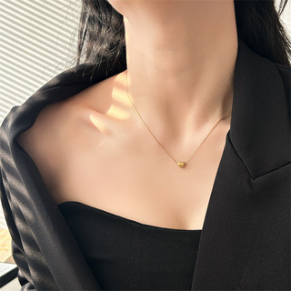 Minimalist Heart Pendant Necklace for Women, Titanium Steel, Valentine’s Day Gift