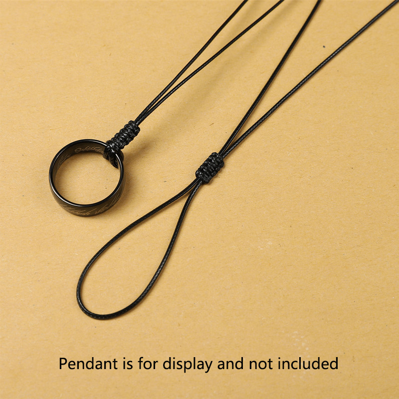 สร้อยคอเชือกหนังกันน้ําใหม่ จี้หยกถักมือ เป็นเครื่องประดับยูนิเซ็กส์ ราคา ถูกที่สุด ดีลบีเคเค แกลเลอรีภาพที่ 4