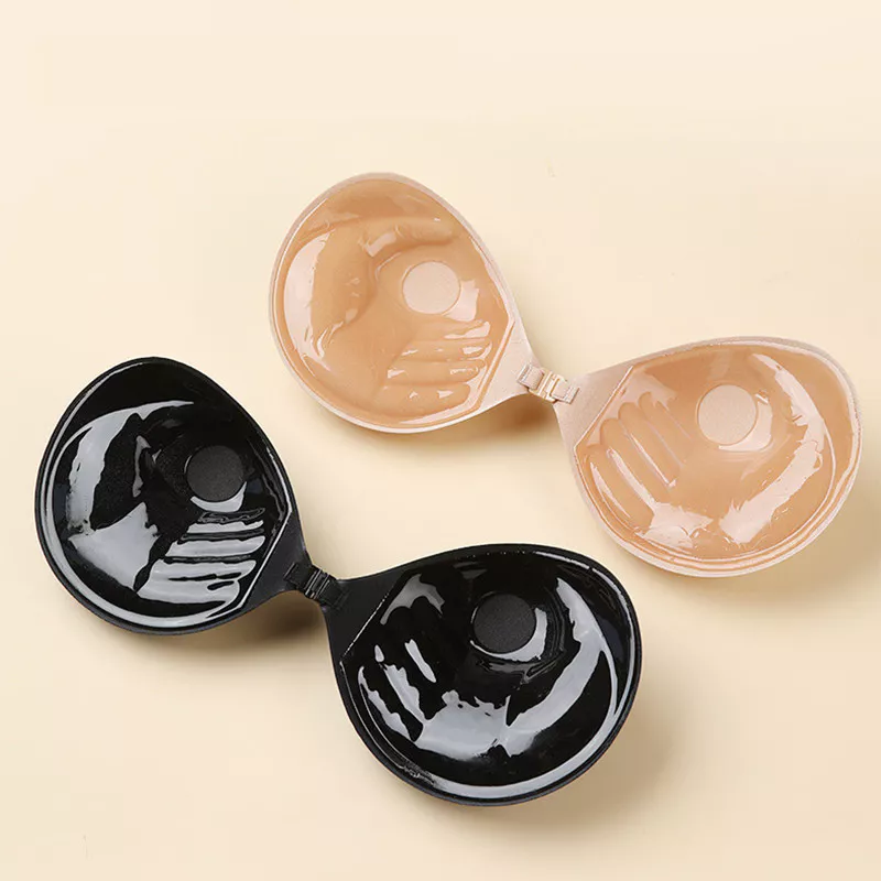 3 ซม.หนา Push Up ซิลิโคน Bra Strapless Self กาวนํากลับมาใช้ใหม่