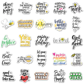 แรงบันดาลใจอ้างสติกเกอร์50ชิ้นสติกเกอร์กันน้ําไวนิล ง เอแคลส์ สําหรับโน๊ตบุ๊คขวดน้ํากระเป๋ารางวัล