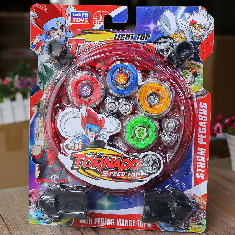 Metal Fusion Spinning Tops Galaxy Fury 4D System Gyros พร้อมชุดของเล่น Launcher สําหรับเด็ก