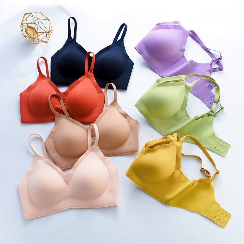 Straw me Thin Shoulder Strap Seamless Beautiful Back Sports Wireless Ladies Bra