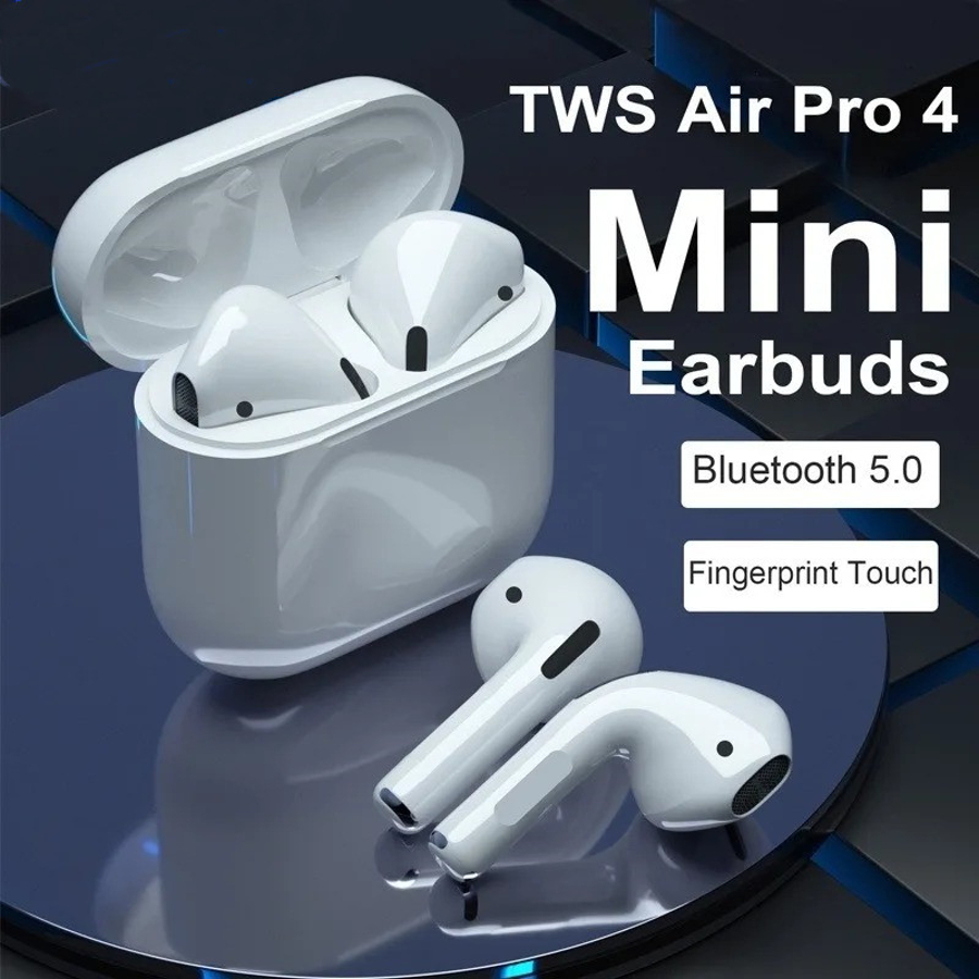 2025 ใหม่ Pro4 Bluetooth 5.0 หูฟังไร้สายสปอร์ตไมโครโฟนกล่องชาร์จสําหรับสมาร์ทโฟนทุกรุ่น