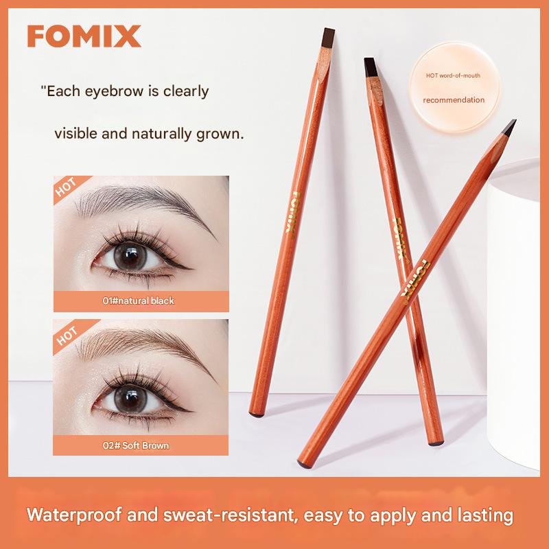 FOMIX Wild Eyebrow Pencil กันน้ํา กันเหงื่อ ไม่ซีดจาง ทางเลือกอย่างเป็นทางการ