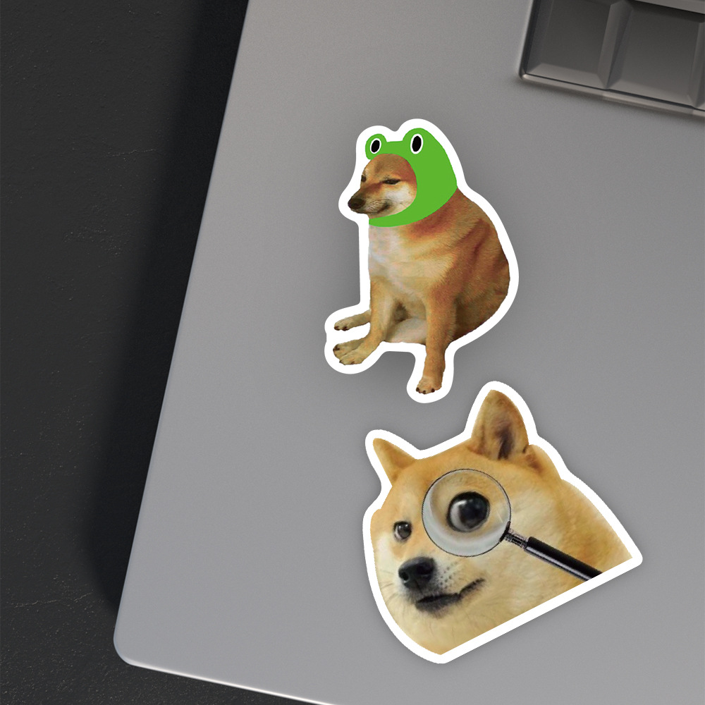 50ชิ้นตลกและน่ารําคาญสุนัขชุดสติ๊กเกอร์กราฟฟิตีสําหรับกระเป๋าเดินทางกรณีโทรศัพท์มือถือแล็ปท็อปหมวกกันน็อคสเก็ตบอร์ดสติกเกอร์ตกแต่งกันน้ํา ทําเอง สร้า