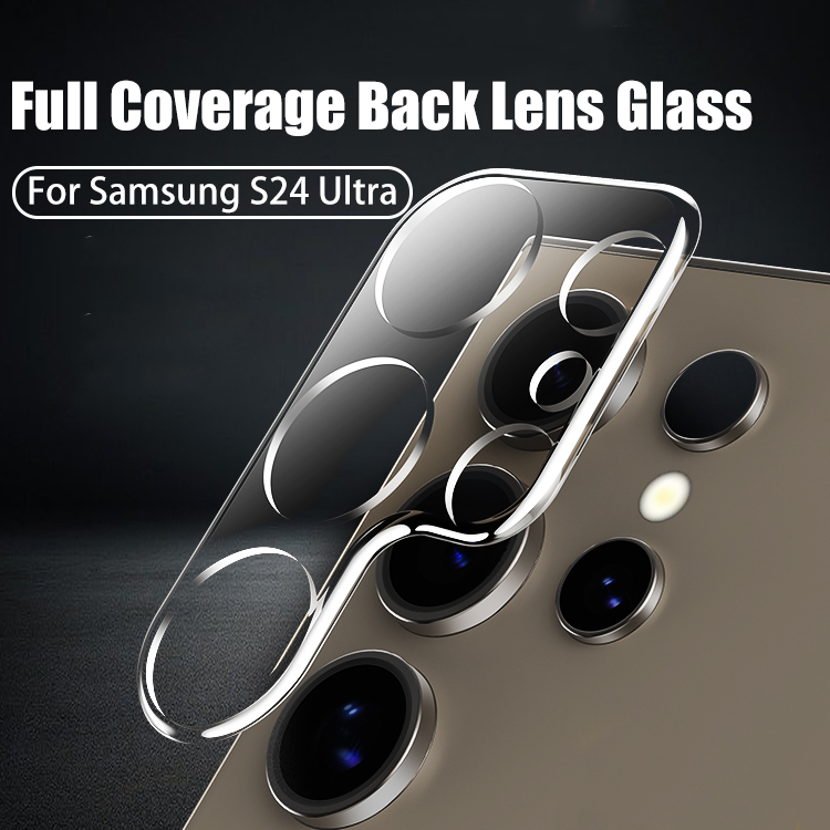 3d โทรศัพท์กล้องป้องกันหน้าจอสําหรับ Samsung Galaxy S24 S23 S22 Ultra Plus คลุมทั้งหมดเลนส์กระจกนิรภัย