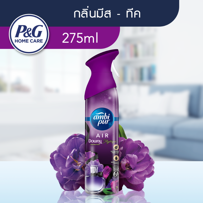 Ambi Pur แอมบิเพอร์ แอร์ เอ็ฟเฟ็กส์ สเปรย์ปรับอากาศ กลิ่นมีส - ทีค