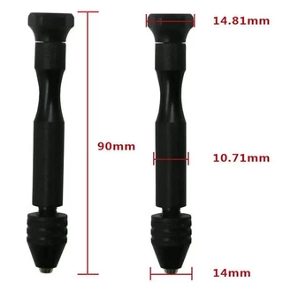 ชุดเครื่องมือสว่านมือขนาดเล็กหนึ่งชุด,ตัวอลูมิเนียมพร้อมดอกสว่าน HSS Twist สําหรับงานไม้และงานฝีมือเครื่องประดับ