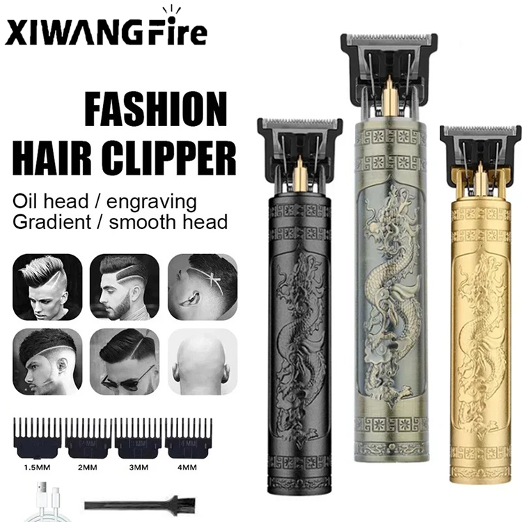 Vintage T9 Professional Hair Clipper - ตัดผมแบบชาร์จไฟได้สําหรับผู้ชายs Precision ตัดผม & Grooming