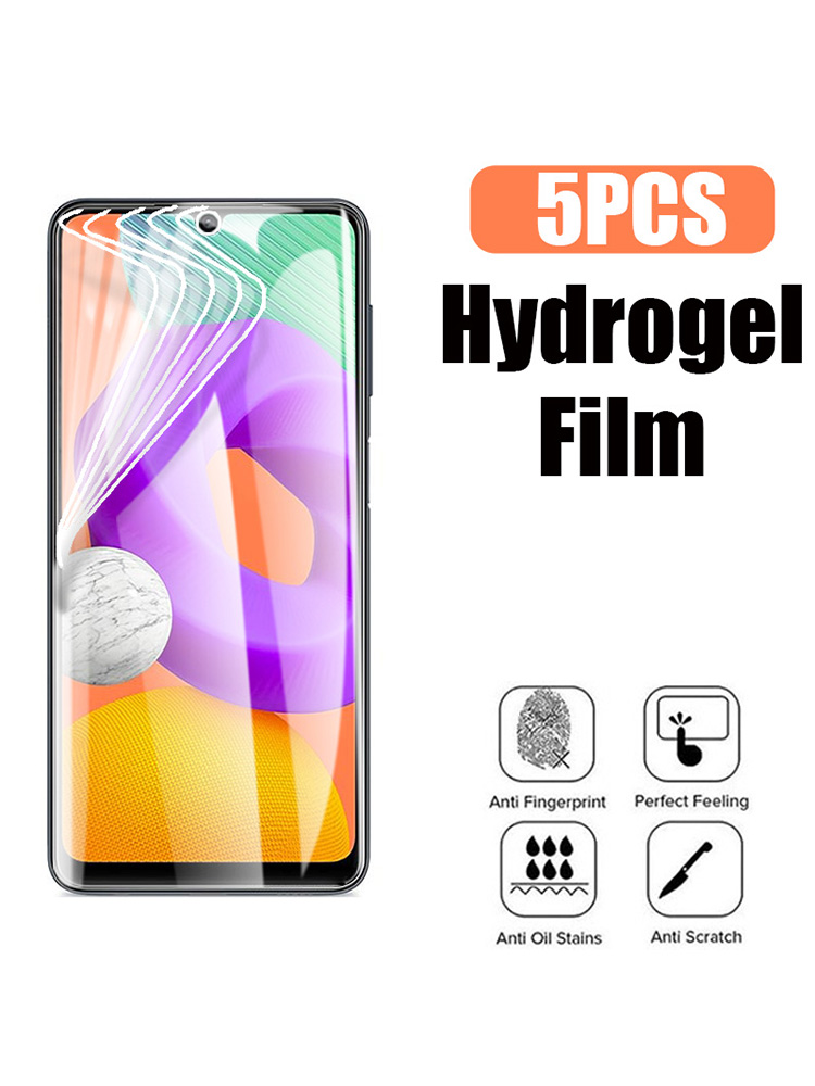 SAMSUNG 5 ชิ้นฟิล์มไฮโดรเจลสําหรับSamsung S24/S23/S22/S21/S20 Ultra/Plus/S10/S9/S8 Plus/S21 FE 5G/S20 FE 5G
