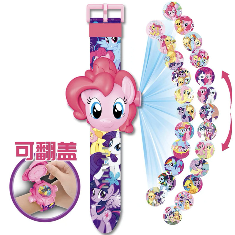 นาฬิกาโปรเจคเตอร ์ สําหรับเด ็ ก Serogede นาฬิกาอิเล ็ กทรอนิกส ์ การ ์ ตูน Barking Team Iron Man Boys Girls Toy Watch