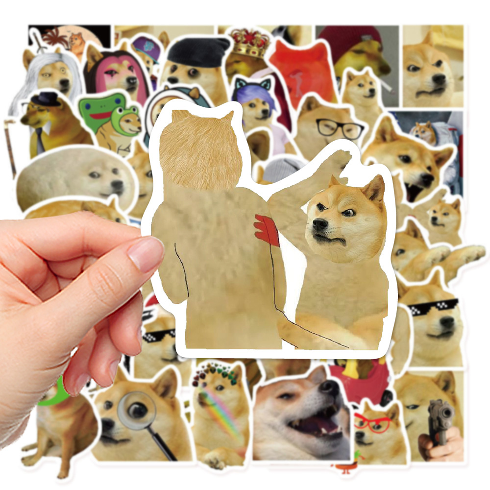 50ชิ้นตลกและน่ารําคาญสุนัขชุดสติ๊กเกอร์กราฟฟิตีสําหรับกระเป๋าเดินทางกรณีโทรศัพท์มือถือแล็ปท็อปหมวกกันน็อคสเก็ตบอร์ดสติกเกอร์ตกแต่งกันน้ํา ทําเอง สร้า