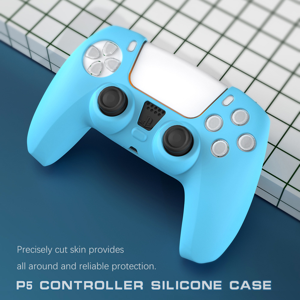 Playstation 5 Anti-Slip ซิลิโคนป้องกันยางกรณีน่ารัก Kawaii อุปกรณ์เสริมจอยสติ๊ก Skin Grip ฝาครอบ 2 Thumb สําหรับ PS5