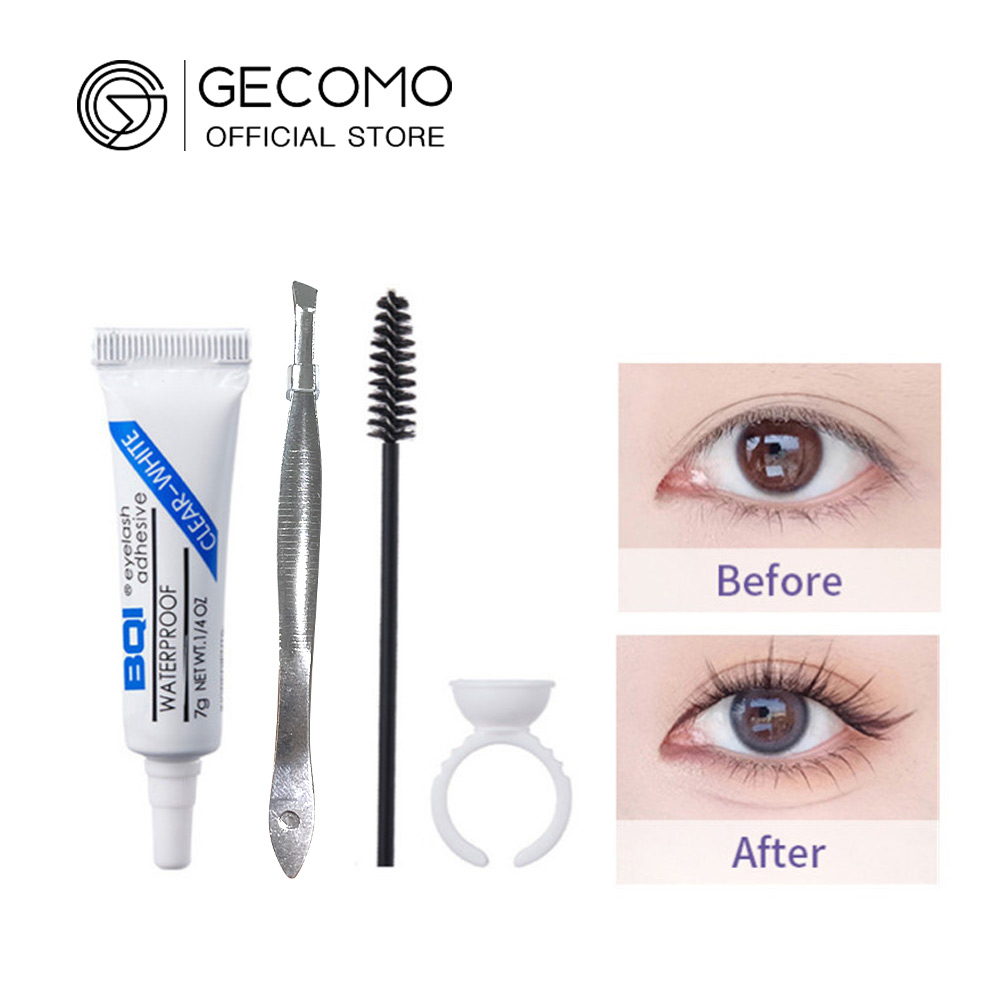Gecomo กาวติดขนตาปลอม เครื่องมือแต่งหน้า ไม่ทําให้เกิดอาการแพ้ กาวติดขนตาอ่อน