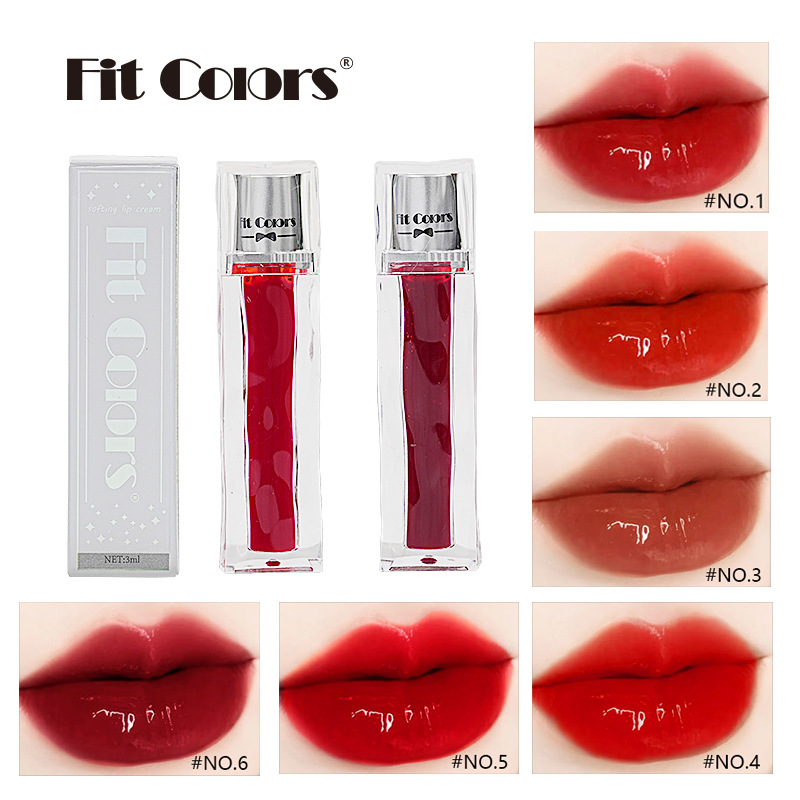 Mirror Water Gloss Lip Glaze ย ้ อม Lip Non-Stick Cup Moisturizing Whitening Non-Fading Liquid ลิปสติก