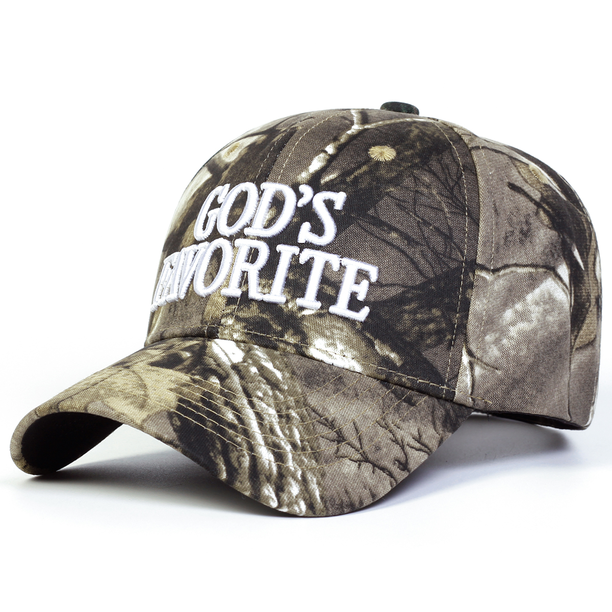 Unisex Gods Favorite เย็บปักถักร้อยปรับ Wash Camouflage หมวก Hip Hop หมวกฤดูใบไม้ผลิฤดูใบไม้ร่วงกีฬาและ Accessorries