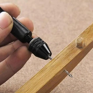 ชุดเครื่องมือสว่านมือขนาดเล็กหนึ่งชุด,ตัวอลูมิเนียมพร้อมดอกสว่าน HSS Twist สําหรับงานไม้และงานฝีมือเครื่องประดับ
