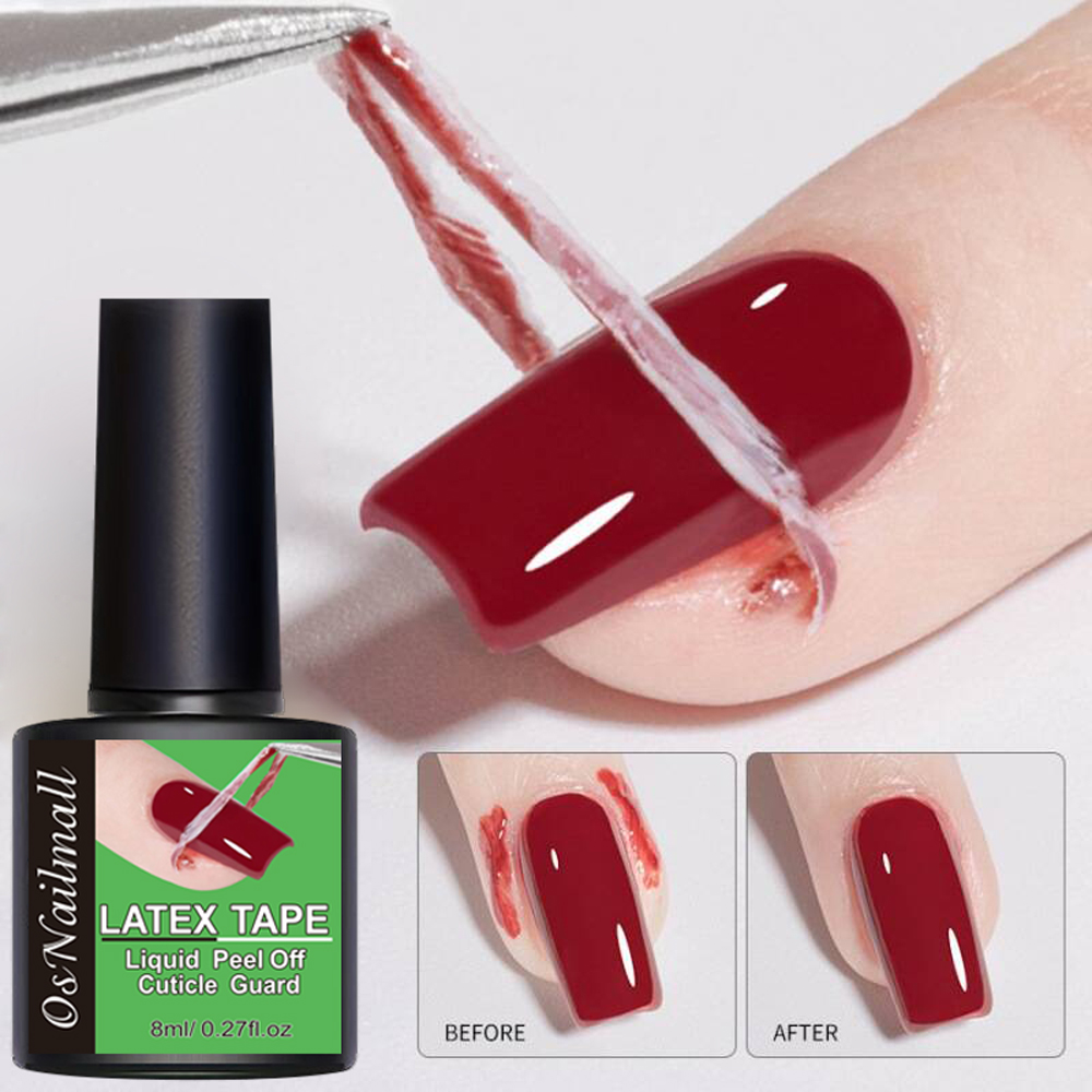 น้ํายางเหลวสําหรับเล็บ, Fast Drying Latex เทป Peel Off Cuticle Guard, Latex เล็บ Barrier Peel Off, ผิว Barrier Protector เล็บ Liquid เทปสําหรับเล็บ Salon Home DIY