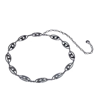 Y2k Vintage D-Letter Chain Belt - Edgy Waist Chain สําหรับกางเกงยีนส์และเดรส