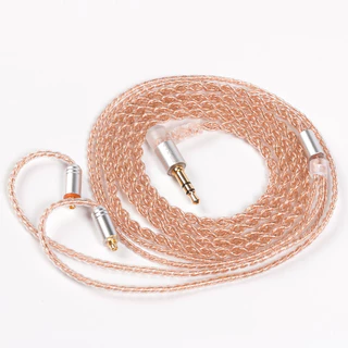 Kbear 2PIN MMCX QDC TFZ IEM สาย 4-Core ทองแดงบริสุทธิ์หูฟังเปลี่ยนสาย 3.5 มม.สําหรับ KZ ZST ZSN PRO X EDX PRO ZS10 PRO DQS AS10 CCA CRA C10 KBEAR KS1 KS2