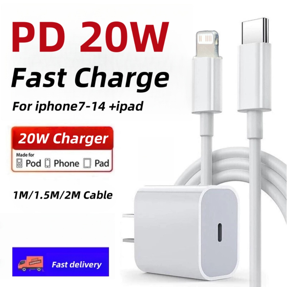 PD 20W/35W/45W Fast Charger Kit - USB-C Quick Charge Adapter สําหรับ iPhone 7 ถึง iPhone 16