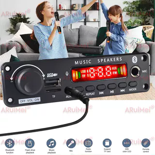 โมดูลเครื่องขยายเสียงบลูทูธ 5.3 50W พร้อมเครื่องเล่น MP3 วิทยุ FM USB TF และการบันทึกไมโครโฟน