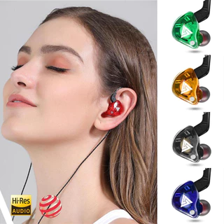 QKZ AK6 - AK6-X หูฟังกีฬาคุณภาพสูงแบบไดนามิกพร้อมไมโครโฟนรุ่นอัพเกรด Bass Earph