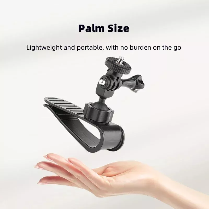 Quick Clip Mount Universal Ball J Hook สําหรับ Insta360 อุปกรณ์เสริม GO3 รถ Sunshade Holder 360 องศากีฬากล้องคลิปสําหรับ GoPro Insta360 SJCAM DJI อุปกรณ์เสริม thumbnail 5
