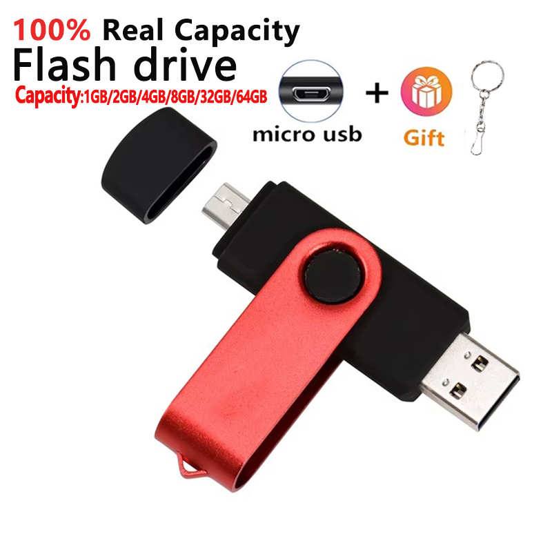 Otg 2-in-1 Multi functional Micro USB 2.0 แฟลชไดรฟ์ 1GB 2GB 4GB 8GB 16GB 32GB 64GB ปากกาสไตล์ Storage Stick พร้อมพวงกุญแจ เหมาะสําหรับโทรศัพท์/คอมพิวเตอร์/ลําโพง/ทีวี