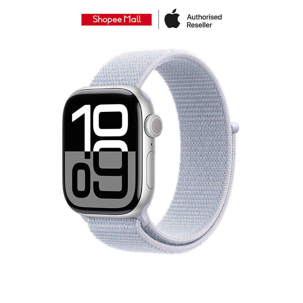 Apple Watch Series 10 GPS + Cellular Aluminium Case with Sport Loop (เลือกขนาดและสีตัวเรือนได้)