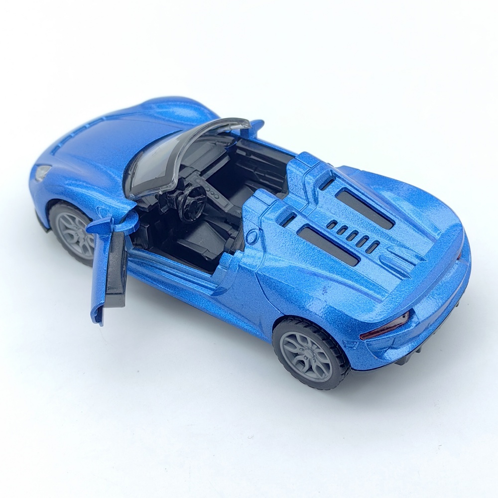 โมเดลรถสปอร์ตเปิดประทุน รถของเล่นโลหะผสมสําหรับเด็กผู้ชายและทารก ตกแต่งรถยนต์ - รูปที่ 3