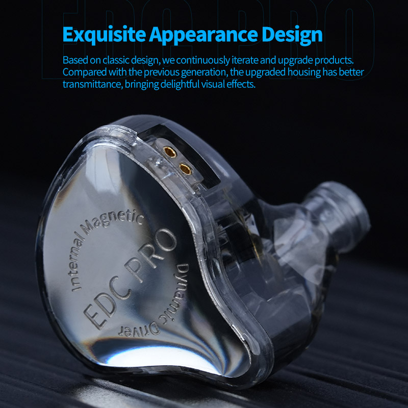 Kz EDC PRO หูฟังแบบมีสายอินเอียร์ไฮไฟแบบแอคชั่นเดียว เกมเพลงรายการระดับไข้คุณภาพสูง - รูปที่ 6