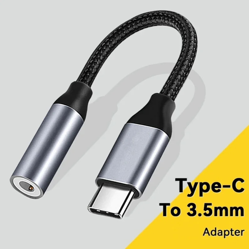 Usb Type C 3.5 แจ็คอะแดปเตอร์หูฟัง USB C ถึง 3.5 มม.หูฟังอะแดปเตอร์เสียงสําหรับ Huawei P30 Xiaomi Mi 12 10 Es OnePlus