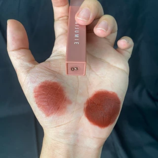 ลิปสติกเนื้อแมตต์ใหม่ MINIJUMIE ครีมลิปกลอส ใช้ได้สองทางสำหรับริมฝีปากและแก้ม