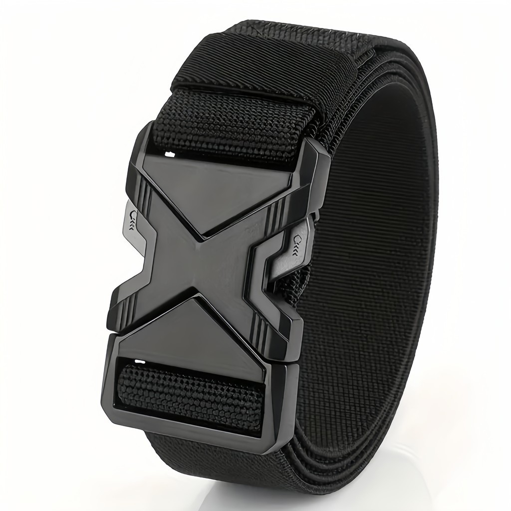 ใหม่ Quick Release Pluggable Buckle เข็มขัดยุทธวิธีเข็มขัดระบายอากาศสําหรับชายกางเกง Bel