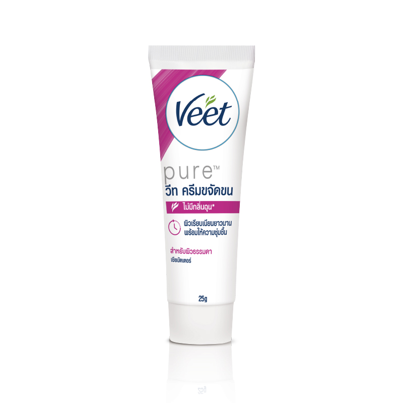 [Gift] Veet วีท Cream สูตรเชียบัตเตอร์ สำหรับผิวธรรมดา ขนาด 25 กรัม (สินค้าสมนาคุณงดจำหน่าย)