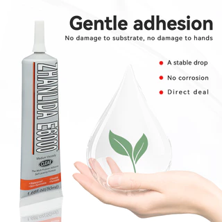E6000 Super กาว Zhanlida 25/50/110ML โปร่งใสเครื่องประดับตกแต่งกาวกาว Sticky เจาะ Rhinestone สําหรับ Bonding & DIY