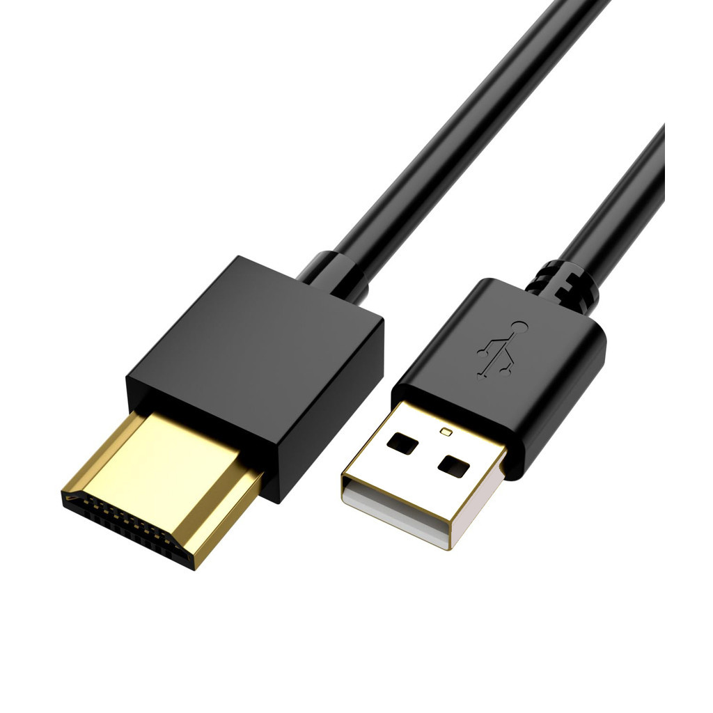 สายไฟแล็ปท็อปอัจฉริยะใหม่ สาย HDMI ชาย-หญิง สายไฟ HDMI-USB สาย USB เป็น HDMI