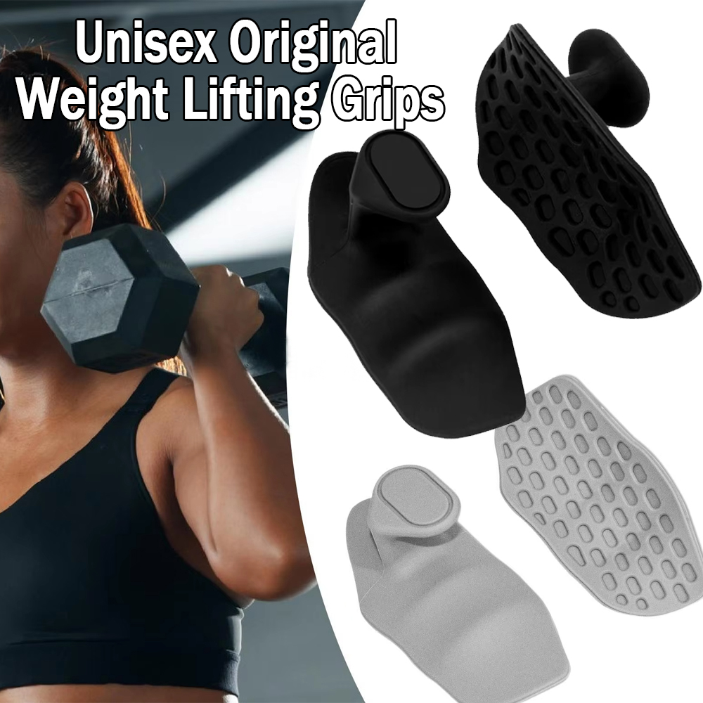 1 คู่ Unisex Original Weight Lifting Grips Gym Grips Pads สําหรับปาล์มป้องกัน Fingerless การออกกําลังกายเพาะกายเครื่องมือ