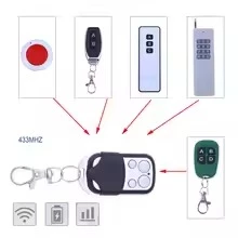 ไร้สาย Keyfob รีโมทคอนโทรลสากล 433MHz สําหรับประตูโรงรถอิเล็กทรอนิกส์ Smart Home Automation