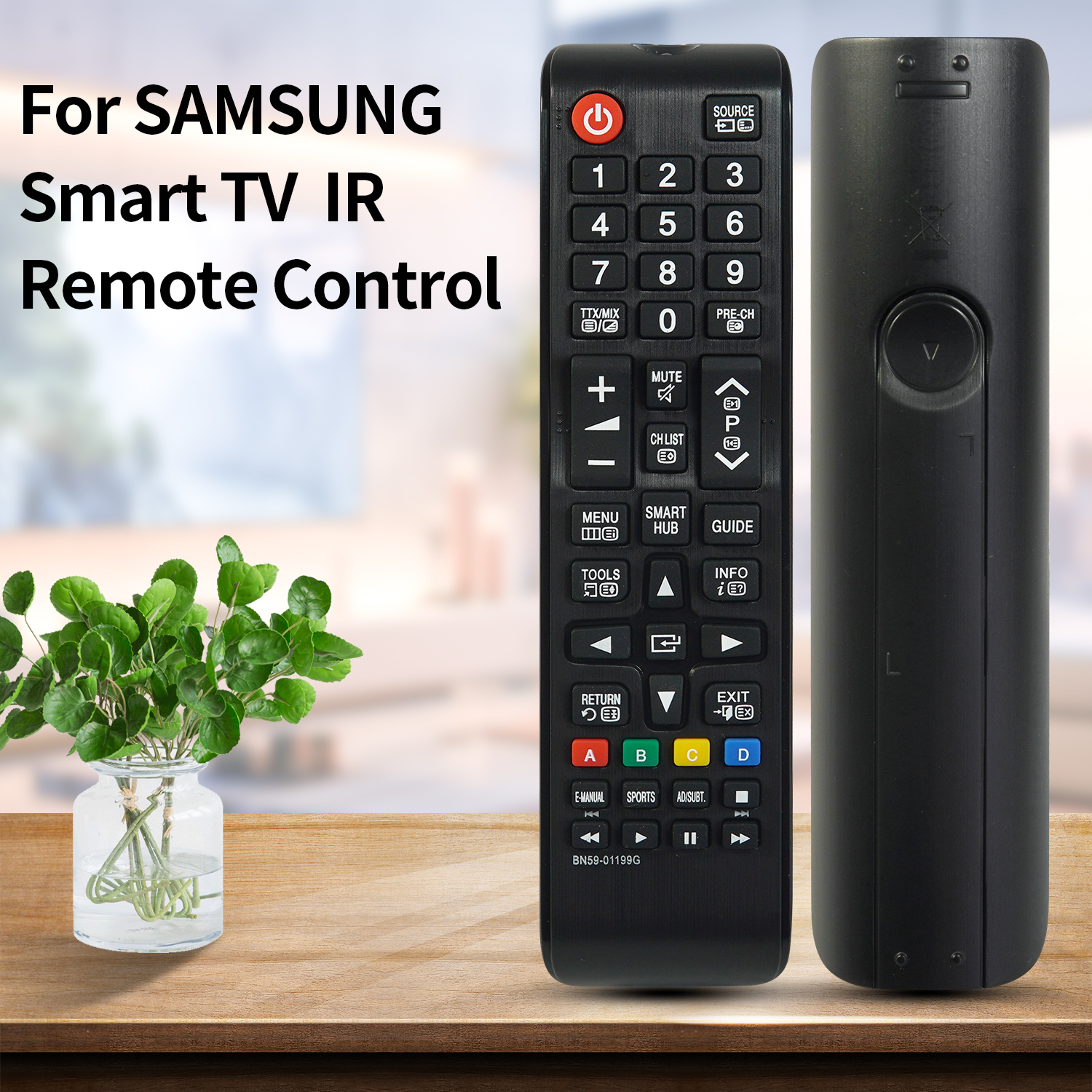 รีโมททดแทนสากลรุ่น BN59-01199G สําหรับ Samsung-Smart-TV
