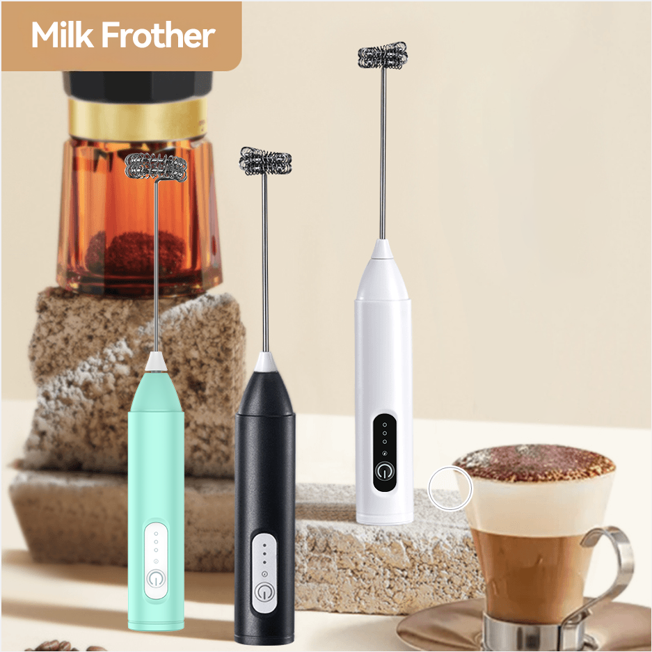 เครื่องตีฟองนมมือถือชาร์จกาแฟfrother-frother Wand,ไฟฟ้าปัดเครื่องดื่มผสมสําหรับกาแฟ,มินิFoamerสําหรับลาเต้,คาปูชิโน่,Frappe,มัทฉะ,ช็อกโกแลตร้อน-3ความเร็ว