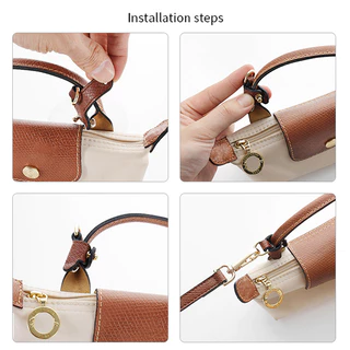 สายสะพายหนังสําหรับ Longchamp Mini Bag - อุปกรณ์แปลงกระเป๋าแบบไม่เจาะรู
