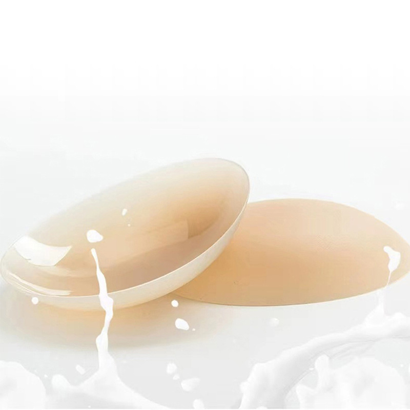 Cross-border Solid State ซิลิโคนเต้านม Pad จุกนมซิลิโคน Ultra-Thin Sweat-Proof ที่มองไม่เห็น Nude Bra หัวนมครอบคลุมหัวนมกลีบ