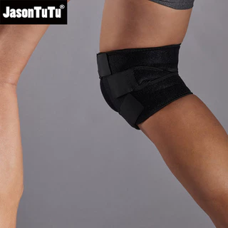Jasontu 1 ชิ้น Breathable Four Spring เข่าสนับสนุนรั้ง Kneepad ปรับ Patella Pads ความปลอดภัย