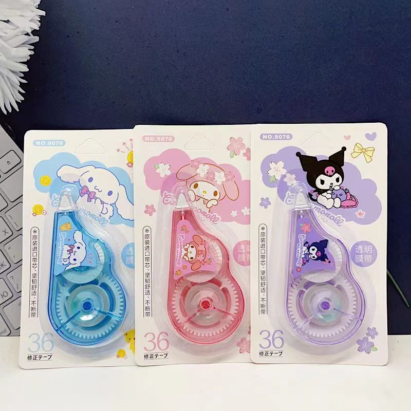 6ชิ้น/เซ็ตใหม่น่ารักและทนทานดัดแปลงการ์ตูนขนาดเล็กนักเรียนเข็มขัดแก้ไข