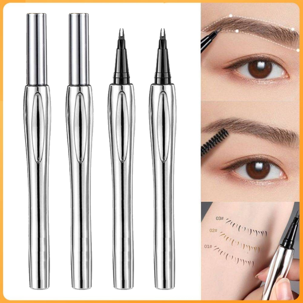 Amg ดินสอเขียนคิ้ว Two-Prong กันน้ํา กันเหงื่อ Non-Fading Long-Lasting Natural Wild