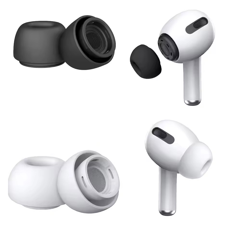 AirPods Pro Ear Tips เบาะเปลี่ยนซิลิโคนพร้อมการออกแบบช่องระบายอากาศบรรเทาความดันสําหรับ Secure Fit - รูปที่ 4