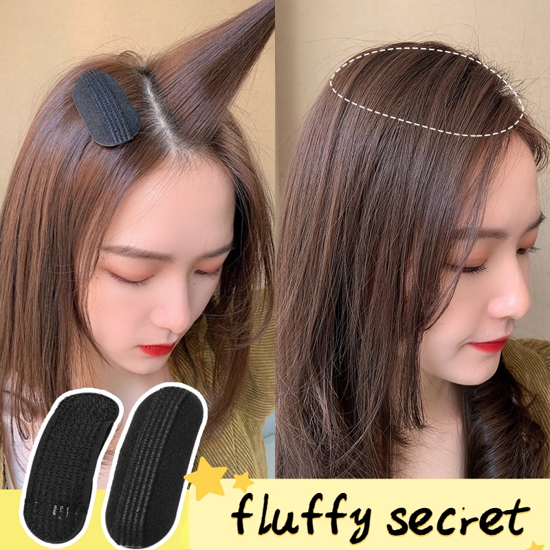 2 Pices ผม Fluffy Hair Pad Fluffy ฟองน้ํา Pad ซ่อนผม Fluffy Spacer Hairpin ฟองน้ํา Pad เครื่องมือ