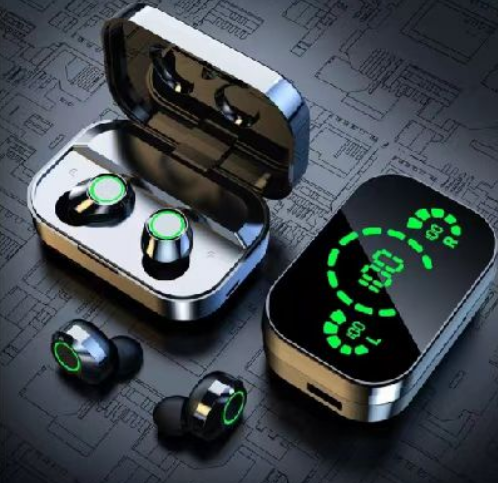 Vitog ANC TWS หูฟังบลูทูธ 5.3 - หูฟังลดเสียงรบกวนกีฬากันน้ําสําหรับเล่นเกมที่มีความหน่วงต่ํา